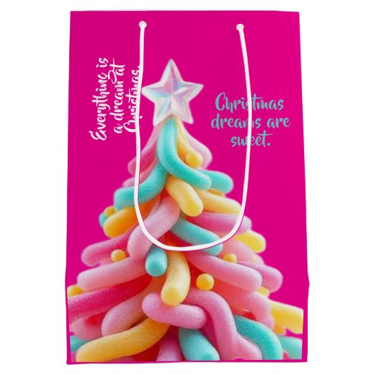 Whimsical Candy Tree Medium Cadeauzakje (Achterkant)