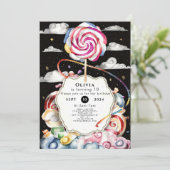 Whimsical Candyland Verjaardag Kaart (Staand voorkant)