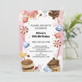 Whimsical Candyland Verjaardagsplezier voor kinder Kaart (Staand voorkant)