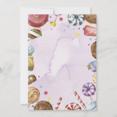 Whimsical Candyland Verjaardagsplezier voor kinder Kaart (Achterkant)