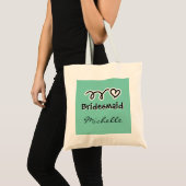 Whimsical-canvas tas met een schattig hart (Voorkant (product))