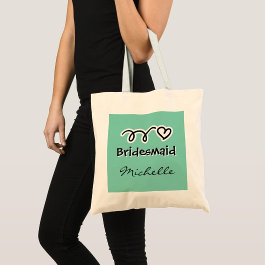 Whimsical-canvas tas met een schattig hart (Voorkant (product))