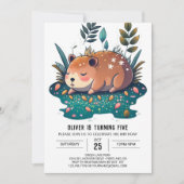 Whimsical Capybara Haven Verjaardag Kaart (Voorkant)