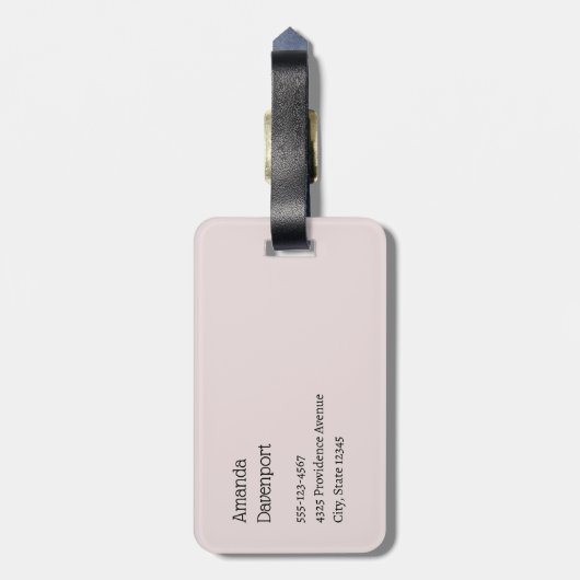 Whimsical Carousel Horse Image Bagagelabel (Achterkant verticaal)