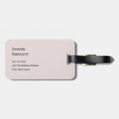 Whimsical Carousel Horse Image Bagagelabel (Achterkant horizontaal)