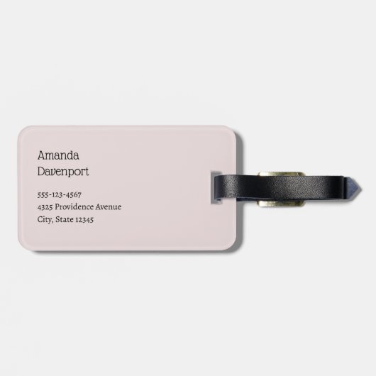 Whimsical Carousel Horse Image Bagagelabel (Achterkant horizontaal)