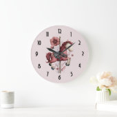 Whimsical Carousel Horse Image Grote Klok (Huis)