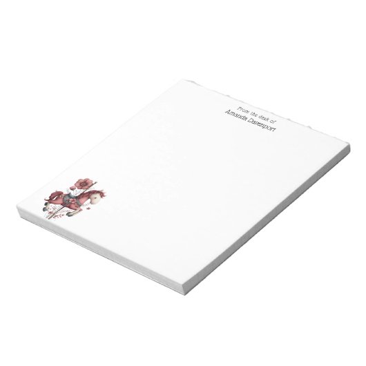 Whimsical Carousel Horse Image Notitieblok (Linkerzijde)