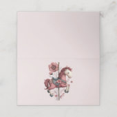 Whimsical Carousel Horse Image Plaatskaartje (Buitenkant ongevouwen)