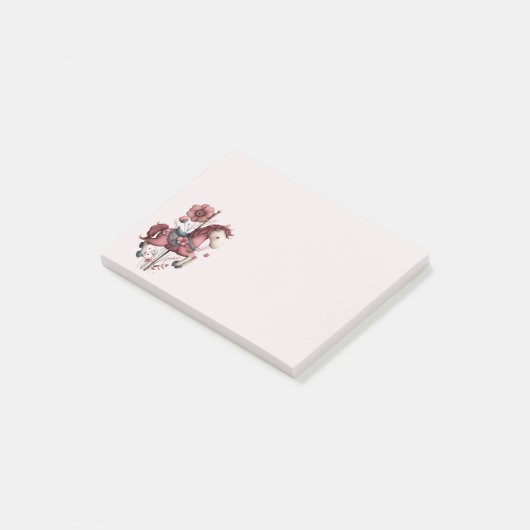 Whimsical Carousel Horse Image Post-it® Notes (Schuin)