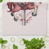 Whimsical Carousel Horse Image Theedoek (Gevouwen)