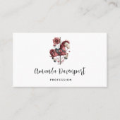 Whimsical Carousel Horse Image Visitekaartje (Voorkant)