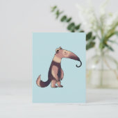 Whimsical Cartoon Anteater Art Briefkaart (Staand voorkant)