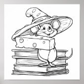 Whimsical Cartoon Art: Mirthful Mouse Character Poster (Voorkant)