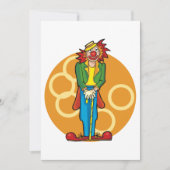 Whimsical Cartoon Clown met felle kleuren Kaart (Voorkant)