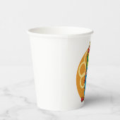 Whimsical Cartoon Clown met felle kleuren Papieren Bekers (Rechts)