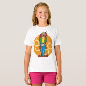 Whimsical Cartoon Clown met felle kleuren T-shirt (Voorkant volledig)