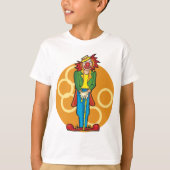 Whimsical Cartoon Clown met felle kleuren T-shirt (Voorkant)