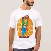 Whimsical Cartoon Clown met felle kleuren T-shirt (Voorkant)