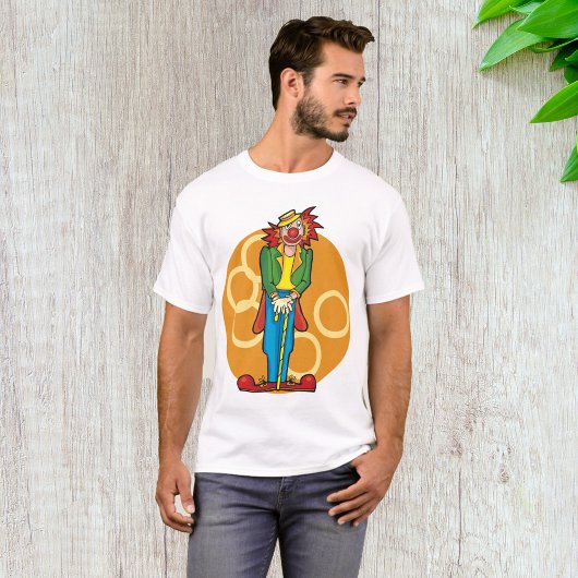Whimsical Cartoon Clown met felle kleuren T-shirt