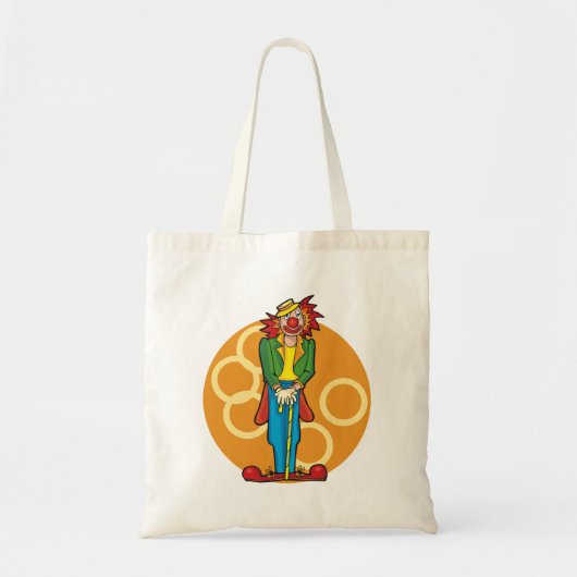 Whimsical Cartoon Clown met felle kleuren Tote Bag (Voorkant)