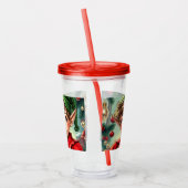 Whimsical Cartoon Elf | Christmas   Acryl Drinkbeker (Links)