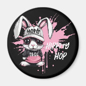 Whimsical Cartoon Hip Hop Bunny Magneet (Voorkant)