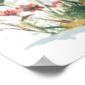 Whimsical Cartoon Lion Cub Holding Ballon Digitaal Poster (Hoek)