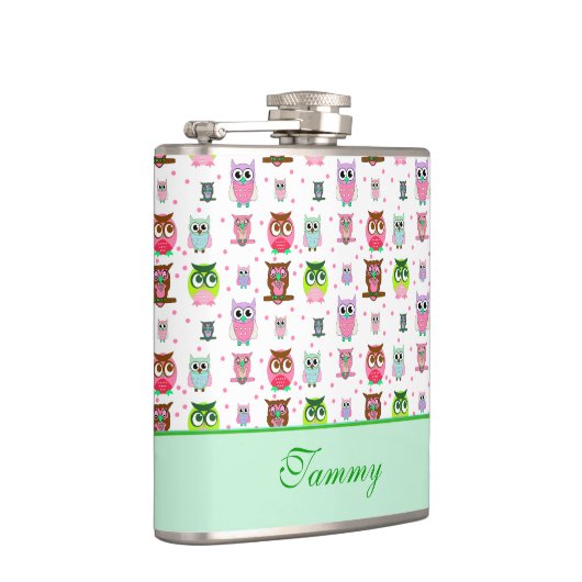 Whimsical Cartoon Ownership Drink Flask Heupfles (Rechts)