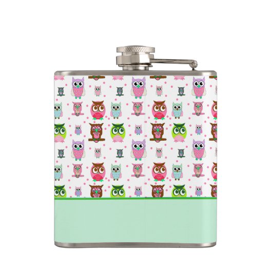 Whimsical Cartoon Ownership Drink Flask Heupfles (Achterkant)
