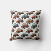 Whimsical Cartoon Racing Cars Kussen (Achterkant)