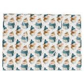 Whimsical cartoon sneeuwpoppen groot cadeauzakje (Achterkant)