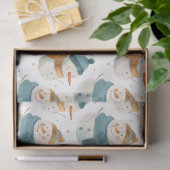 Whimsical cartoon sneeuwpoppen tissuepapier (Geschenk)