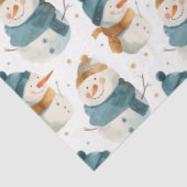 Whimsical cartoon sneeuwpoppen tissuepapier (Detail)