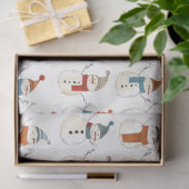 Whimsical cartoon sneeuwpoppen tissuepapier (Geschenk)
