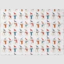 Whimsical cartoon sneeuwpoppen