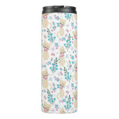 Whimsical Cat and Butterfly Line Art Thermosbeker (Achterkant)