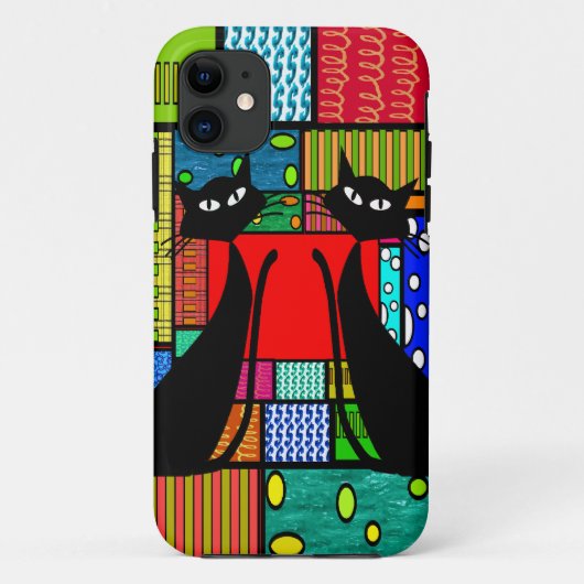 Whimsical Cat Art Gifts Case-Mate iPhone Case (Achterkant)