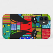 Whimsical Cat Art Gifts Case-Mate iPhone Case (Achterkant (horizontaal))