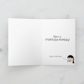 Whimsical Cat Birthday, heb een Gesponnen-effect B Kaart (Binnen)