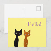 Whimsical Cat Briefkaart (Voorkant / Achterkant)