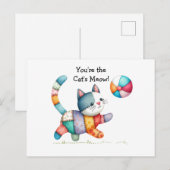 Whimsical Cat Briefkaart (Voorkant / Achterkant)