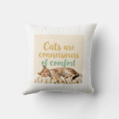 Whimsical Cat Funny Schattig Kussen (Achterkant)