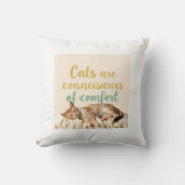 Whimsical Cat Funny Schattig Kussen (Voorkant)