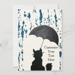 Whimsical Cat in de regen