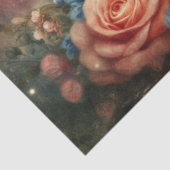 Whimsical Cat In Floral Hat Decoupage  Tissuepapier (Detail)