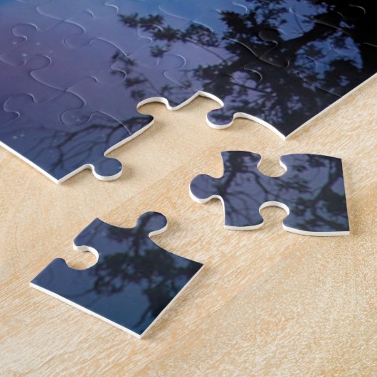 Whimsical Cat in Tree and Moon Legpuzzel (Zijkant)