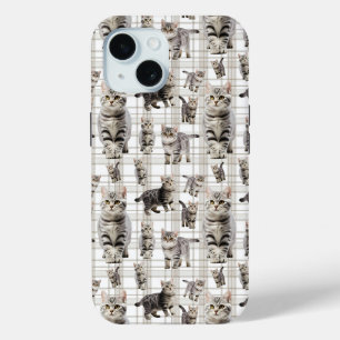Whimsical Cat iPhone 15 Telefoonhoesje iPhone 15 Case