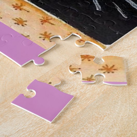 Whimsical Cat Jigzaag Puzzle Daisy Legpuzzel (Zijkant)