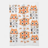 Whimsical Cat Kitchen Hand Towel Theedoek (Verticaal)